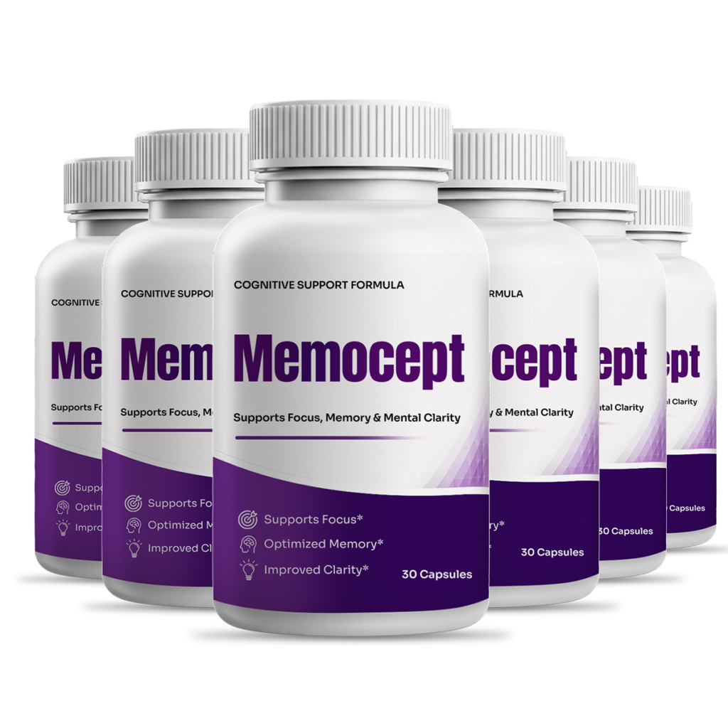Six bottles of Memocept cognitive support supplement
